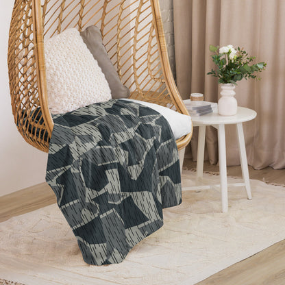 Ad Astra Moon Splittermuster Urban Movie CAMO Sherpa Blanket