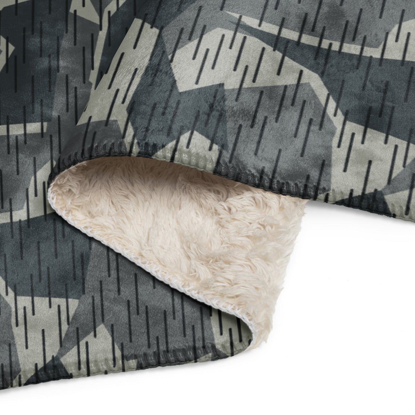 Ad Astra Moon Splittermuster Urban Movie CAMO Sherpa Blanket