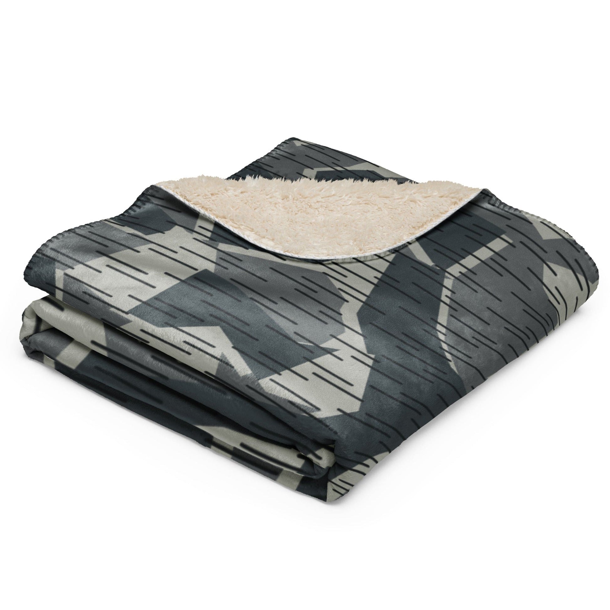 Ad Astra Moon Splittermuster Urban Movie CAMO Sherpa blanket - Blankets