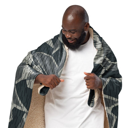 Ad Astra Moon Splittermuster Urban Movie CAMO Sherpa blanket - Blankets