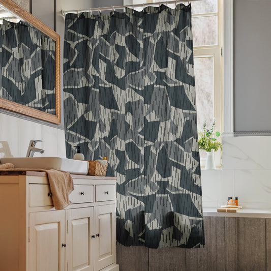 Ad Astra Moon Splittermuster Urban Movie CAMO Shower Curtain