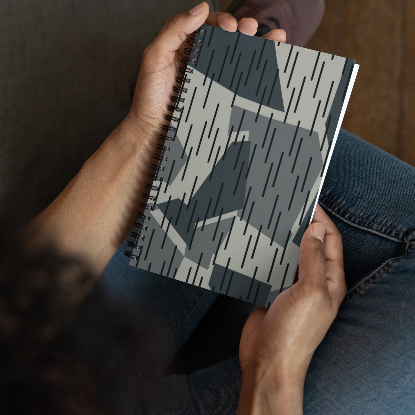 Ad Astra Moon Splittermuster Urban Movie CAMO Spiral Notebook