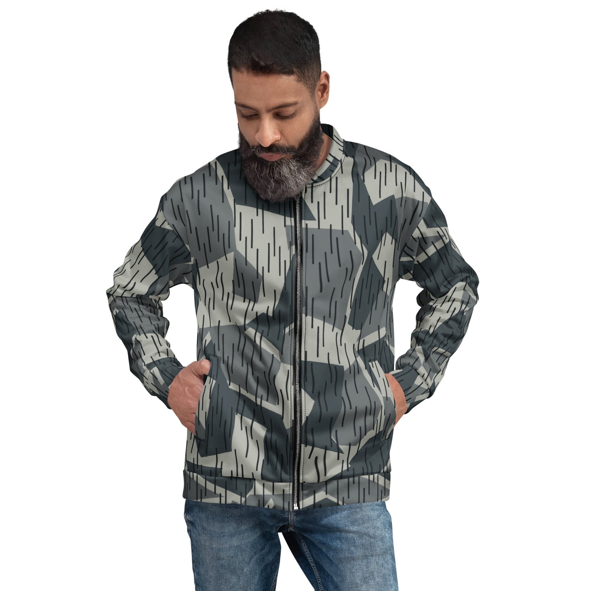 Ad Astra Moon Splittermuster Urban Movie CAMO Unisex Bomber Jacket - XS - Jackets