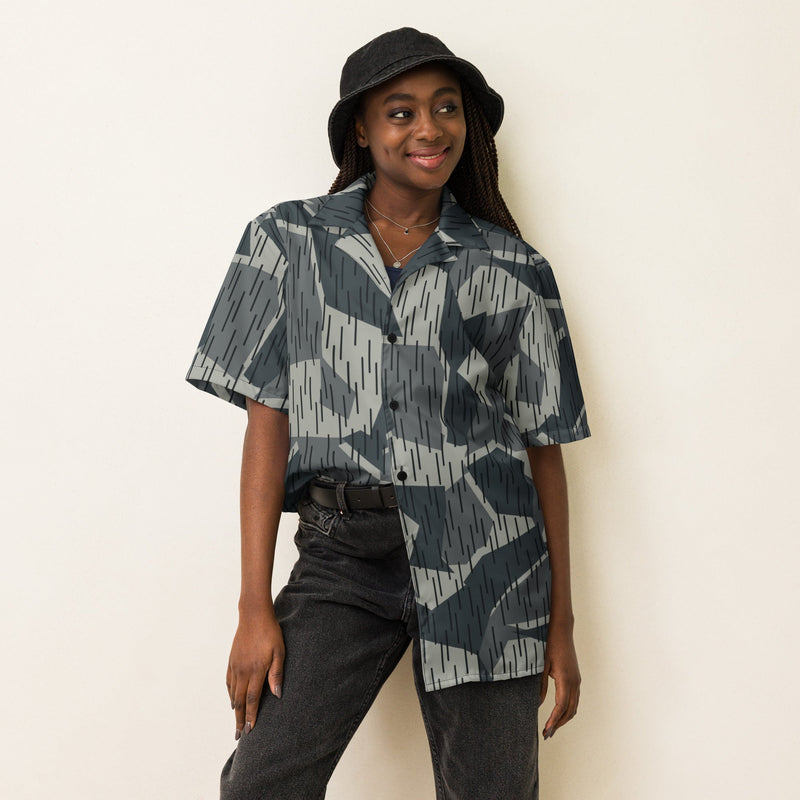 Lunar Vector CAMO Unisex Short-Sleeve Button Shirt