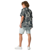 Lunar Vector CAMO Unisex Short-Sleeve Button Shirt