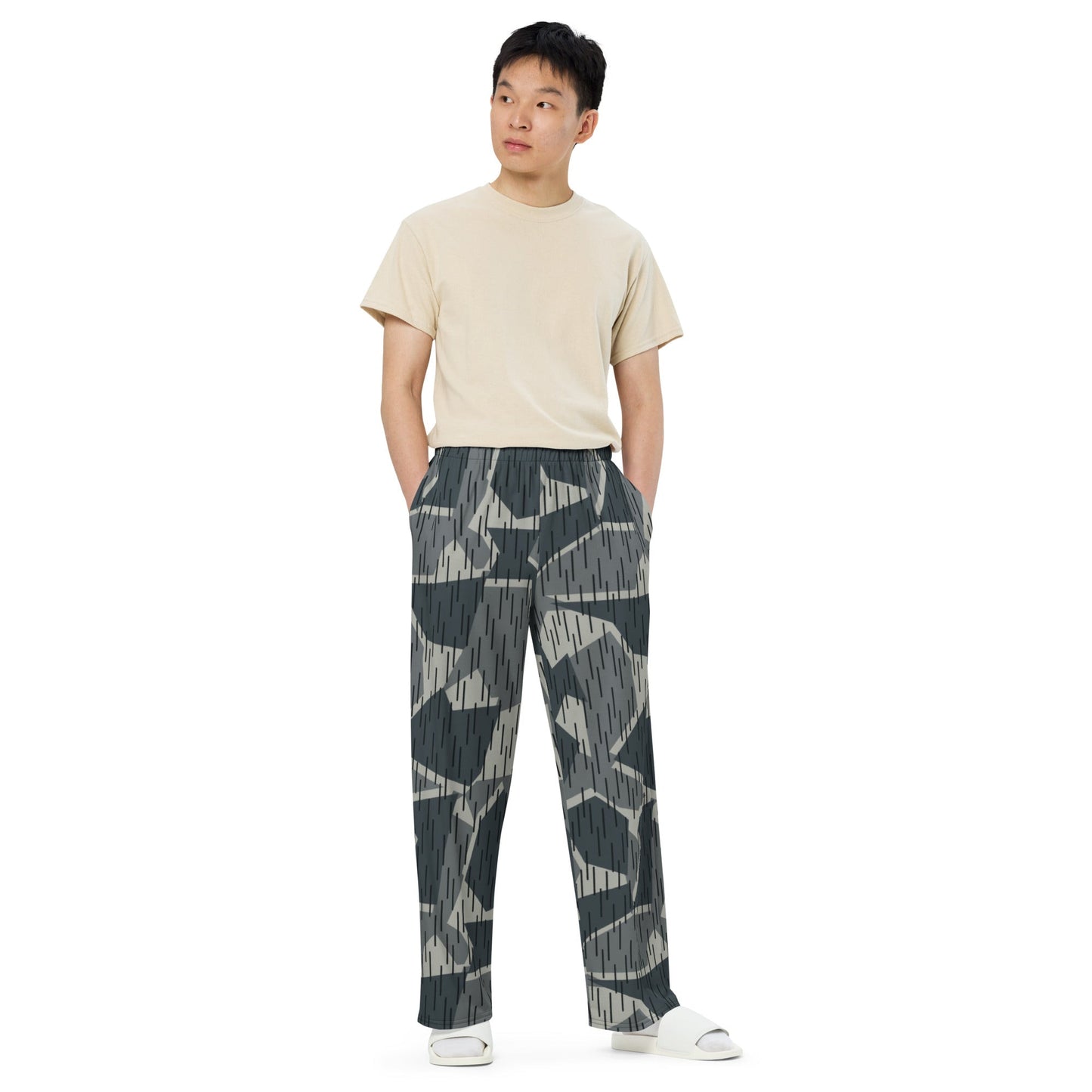 Ad Astra Moon Splittermuster Urban Movie CAMO unisex wide-leg pants - Wide-leg Pants