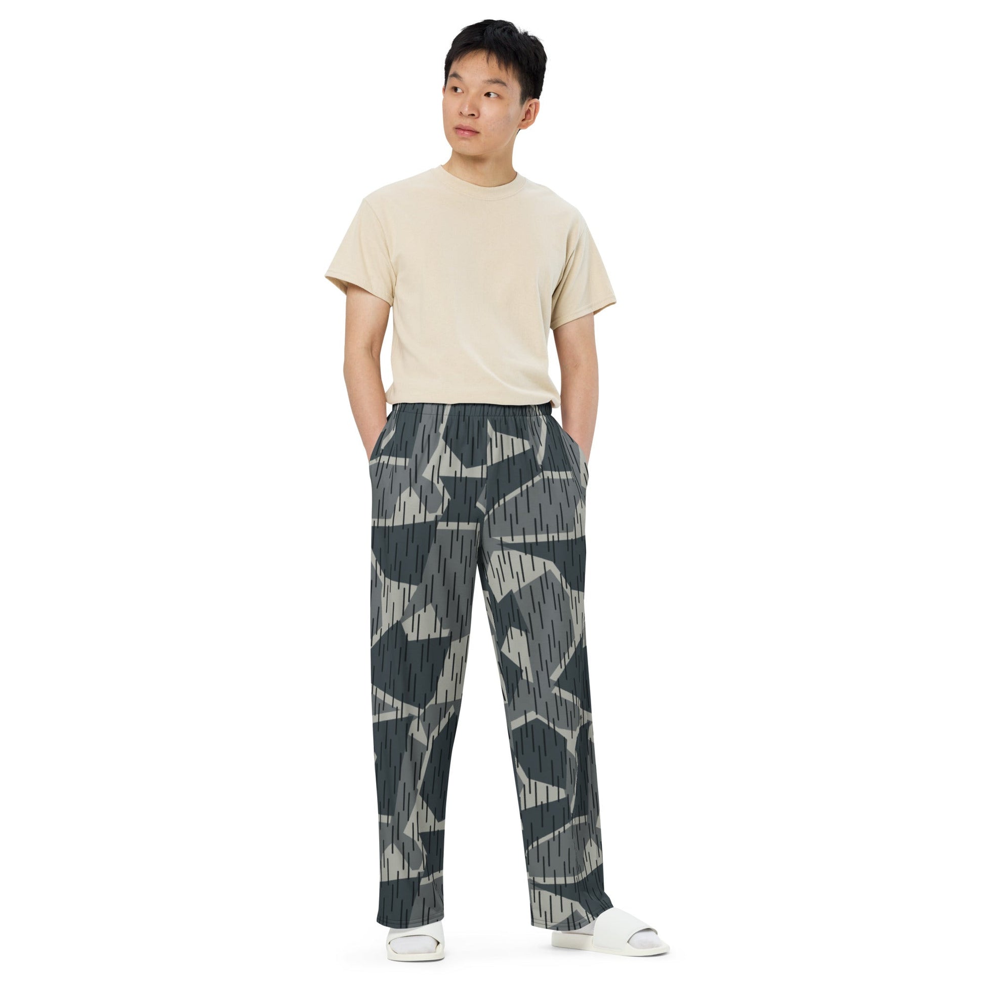 Ad Astra Moon Splittermuster Urban Movie CAMO unisex wide-leg pants - Wide-leg Pants