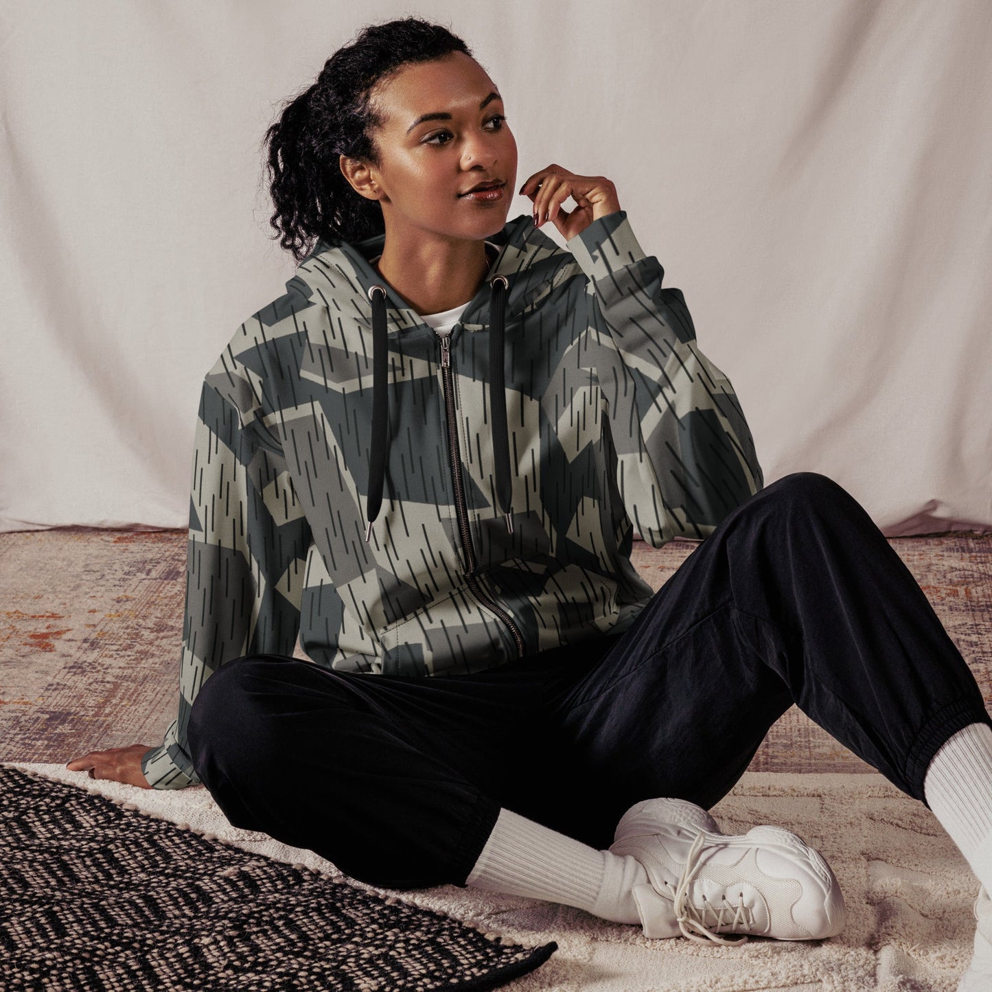 Ad Astra Moon Splittermuster Urban Movie CAMO Unisex zip hoodie - Zip Hoodies