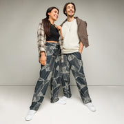 Lunar Vector CAMO Unisex Wide-Leg Joggers - 2XS