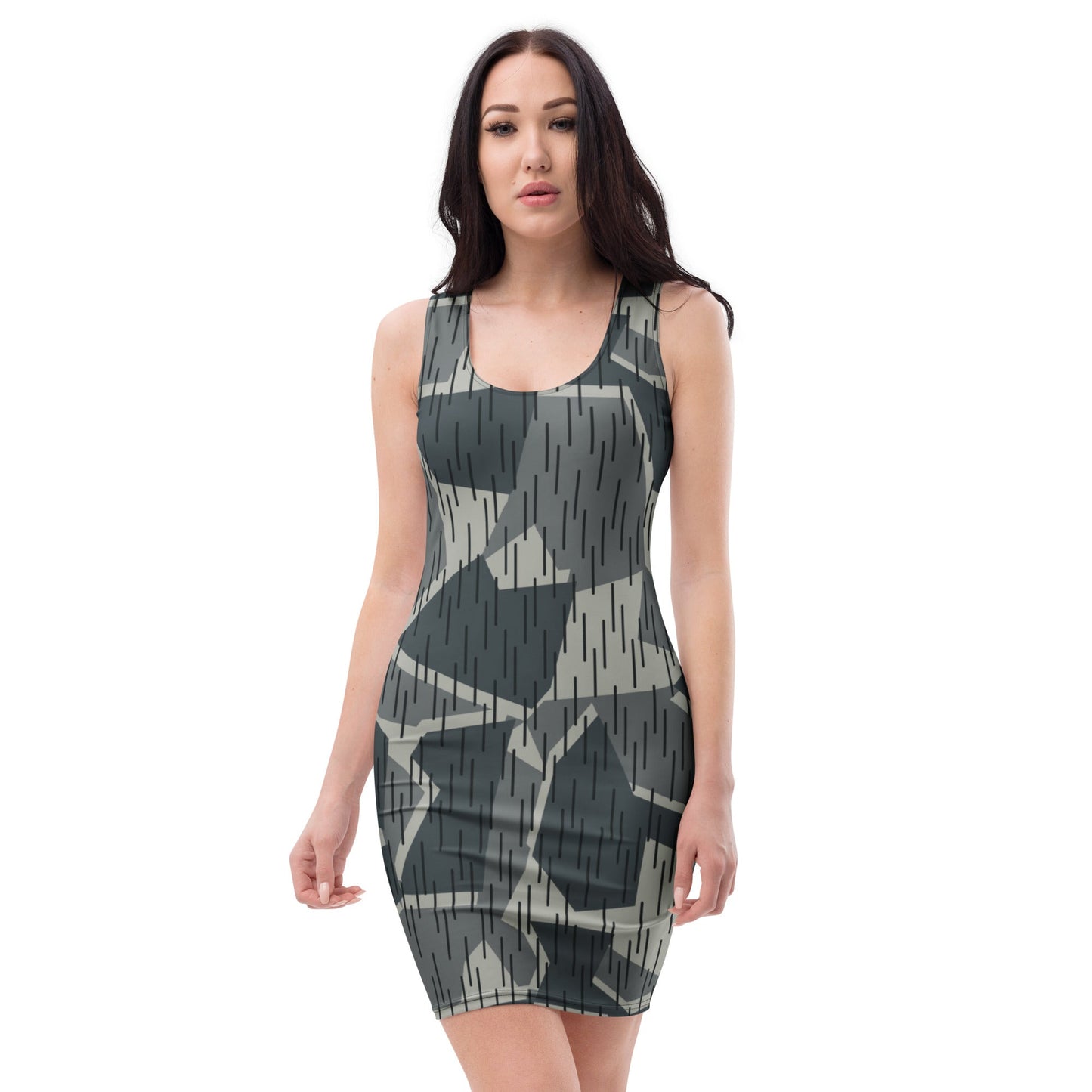 Ad Astra Moon Splittermuster Urban Movie CAMO Womens Bodycon Dress - XS