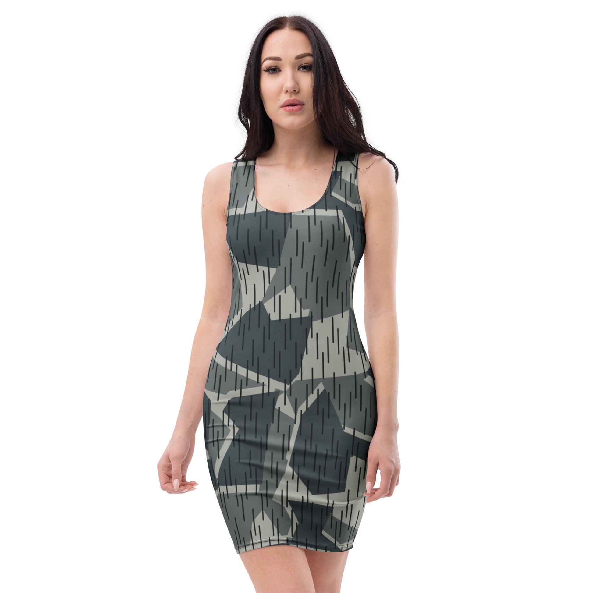Ad Astra Moon Splittermuster Urban Movie CAMO Womens Bodycon Dress - XS