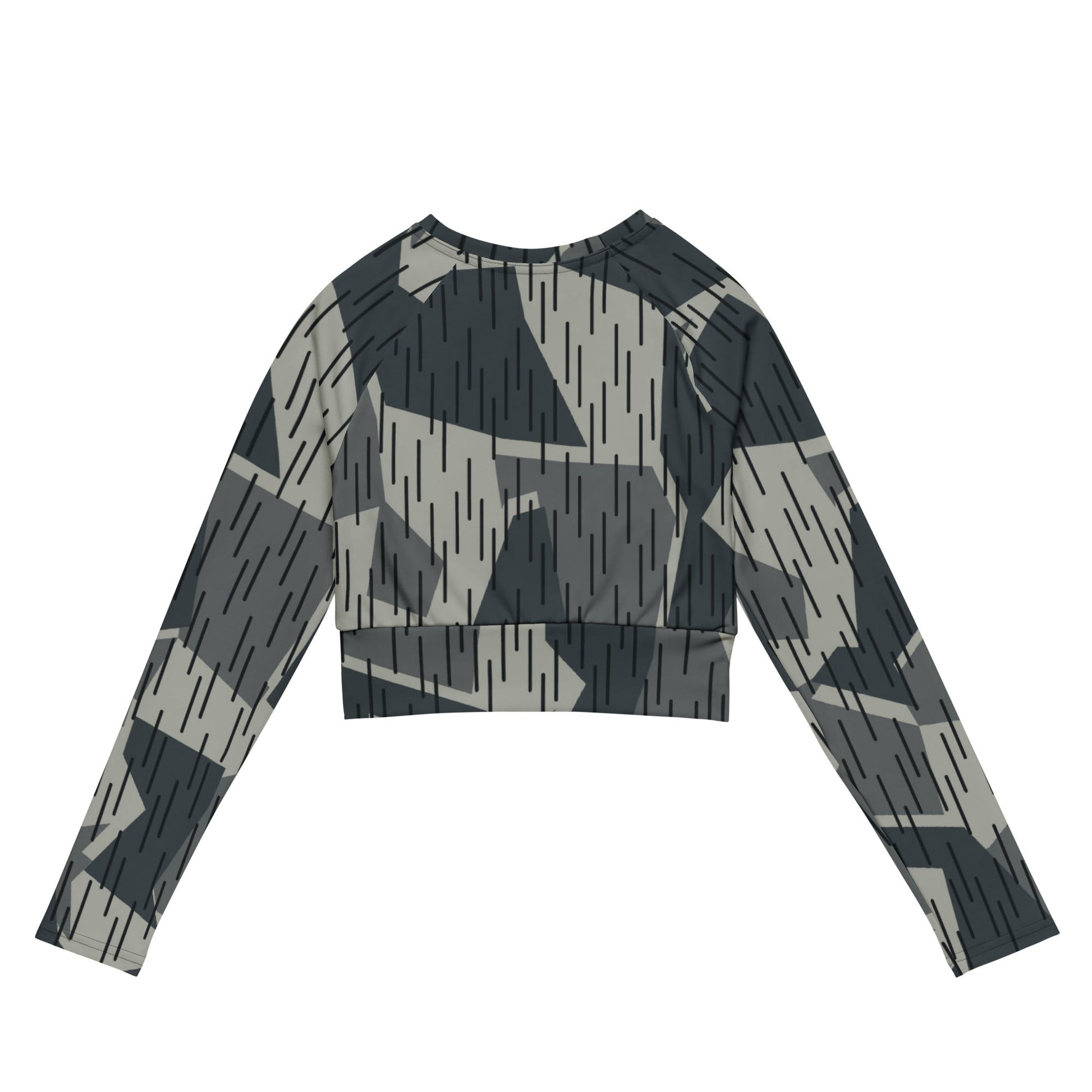 Ad Astra Moon Splittermuster Urban Movie CAMO Womens Long-Sleeve Crop Top