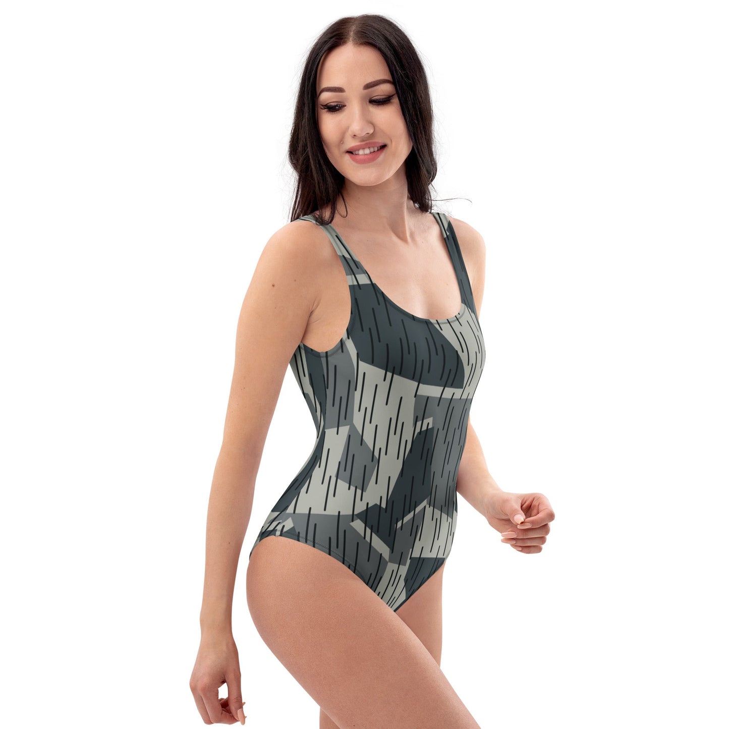 Ad Astra Moon Splittermuster Urban Movie CAMO Womens One-Piece Swimsuit