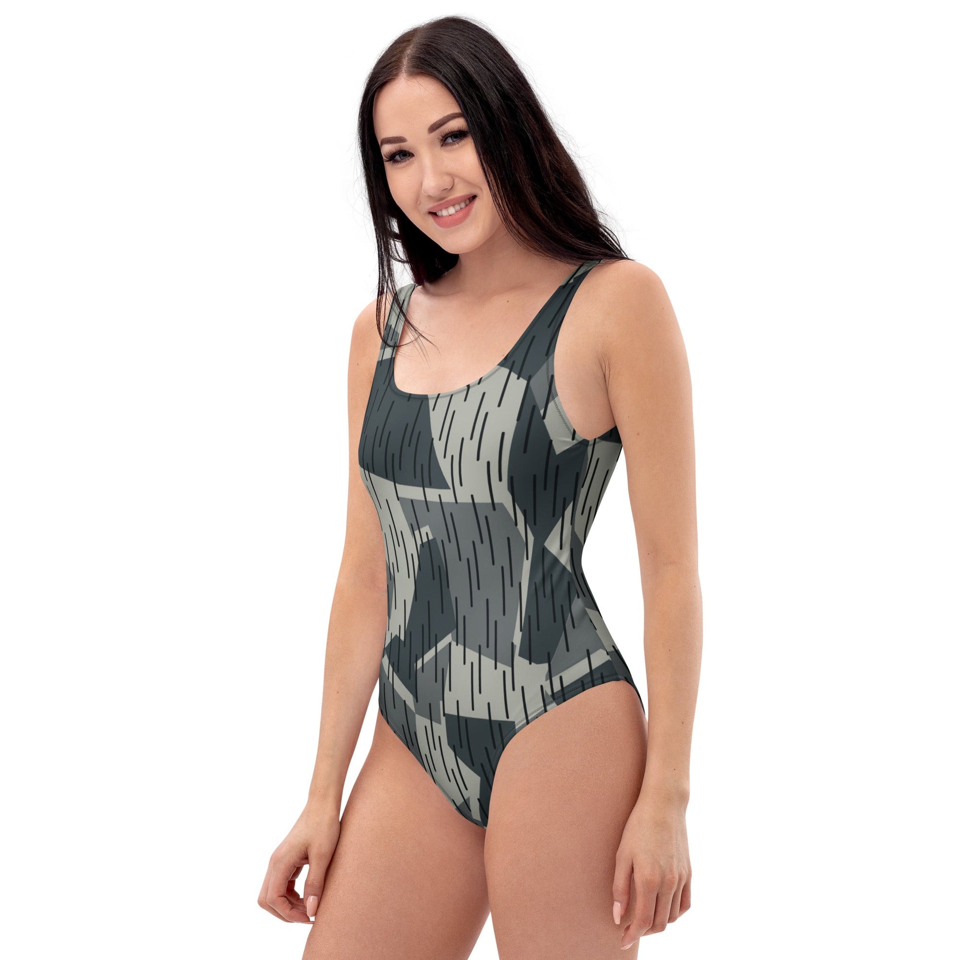 Ad Astra Moon Splittermuster Urban Movie CAMO Womens One-Piece Swimsuit