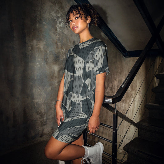 Ad Astra Moon Splittermuster Urban Movie CAMO Womens T-Shirt Dress - 2XS