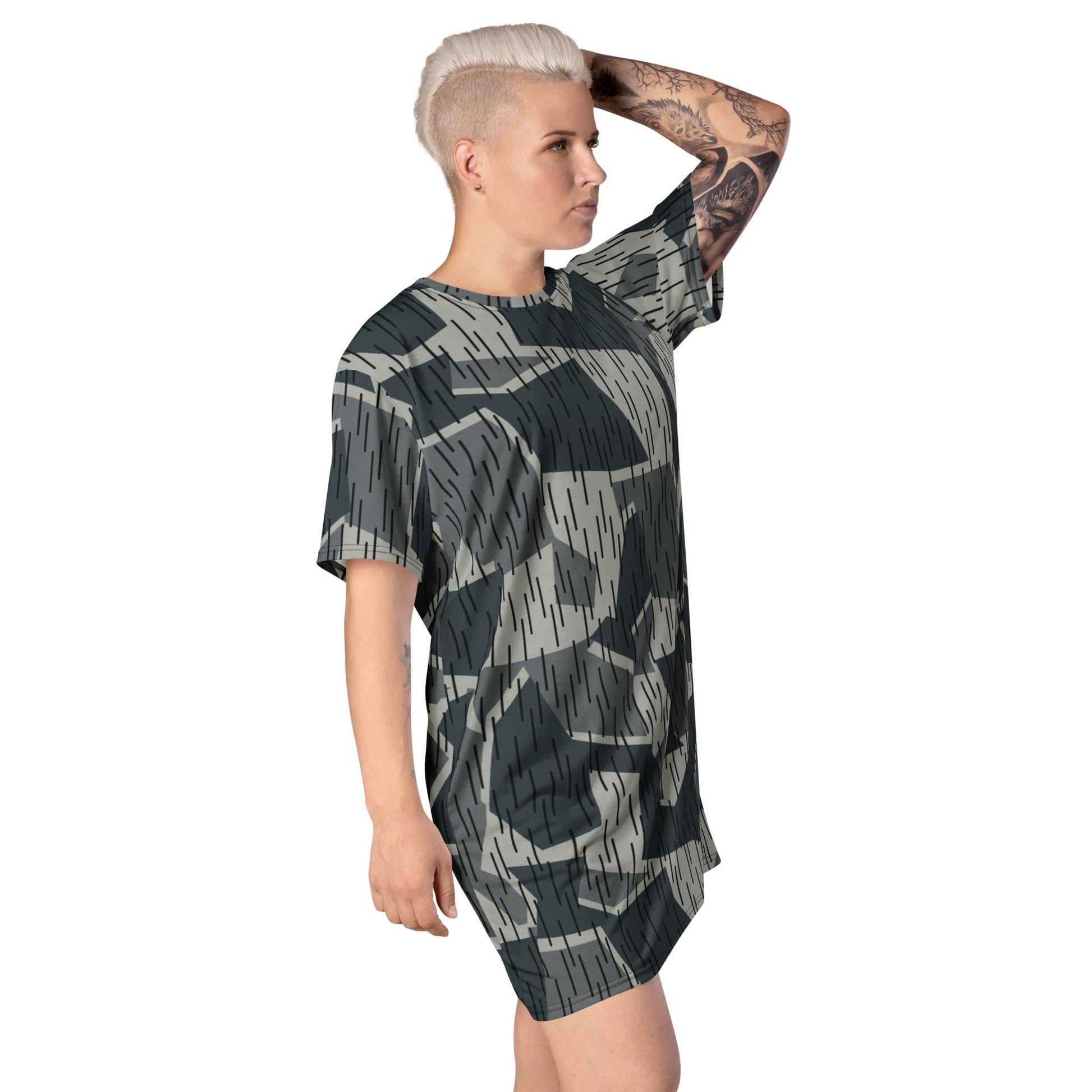 Ad Astra Moon Splittermuster Urban Movie CAMO Womens T-Shirt Dress