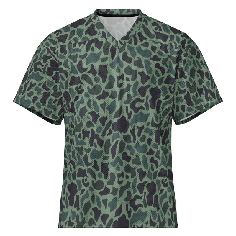 Duck Hunter Woodland Spot CAMO Unisex American Football Jersey - 2XS