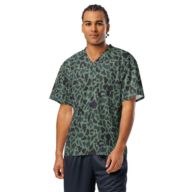 Duck Hunter Woodland Spot CAMO Unisex American Football Jersey