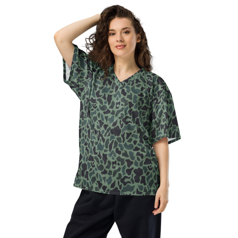 Duck Hunter Woodland Spot CAMO Unisex American Football Jersey