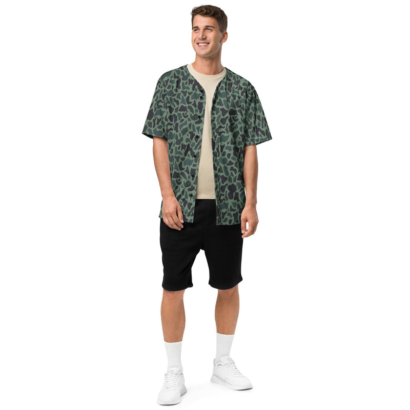 Duck Hunter Woodland Spot CAMO Unisex Baseball Jersey