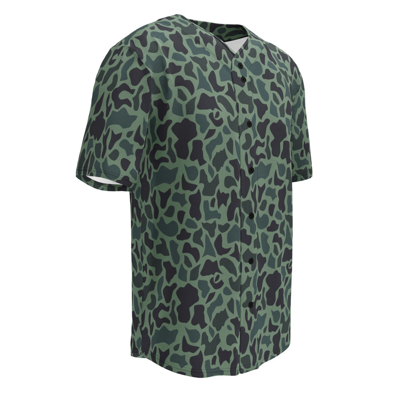 Duck Hunter Woodland Spot CAMO Unisex Baseball Jersey