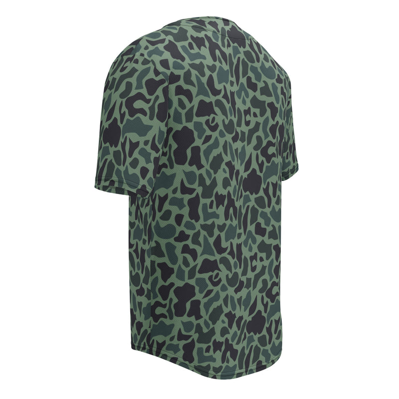 Duck Hunter Woodland Spot CAMO Unisex Baseball Jersey