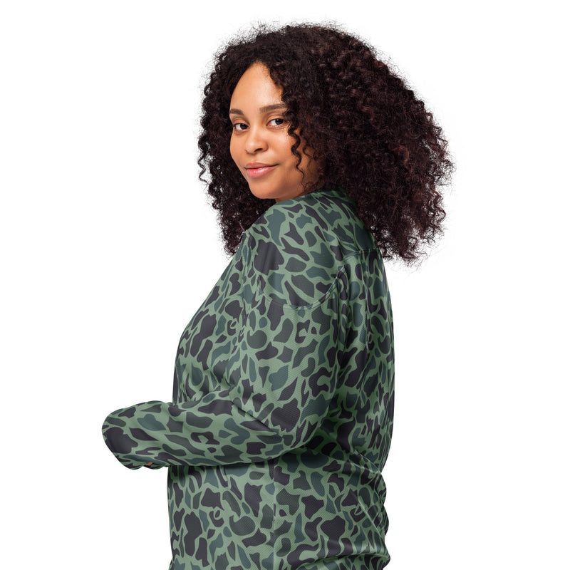 Duck Hunter Woodland Spot CAMO Unisex Hockey Fan Jersey