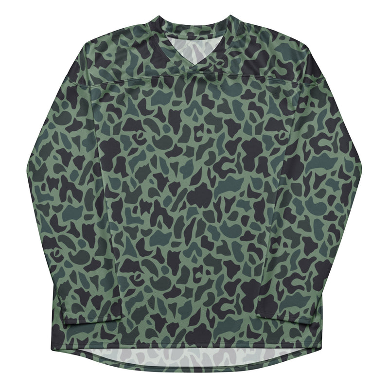 Duck Hunter Woodland Spot CAMO Unisex Hockey Fan Jersey