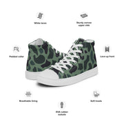 Duck Hunter Woodland Spot CAMO Mens High-Top Canvas Shoes