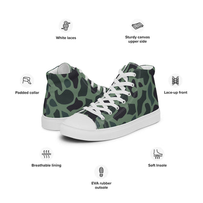 Afghanistan Duck Hunter Northern Alliance Spot CAMO Mens high top canvas shoes - High Top Canvas Shoes