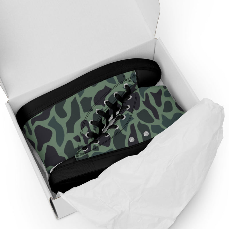 Duck Hunter Woodland Spot CAMO Mens High-Top Canvas Shoes