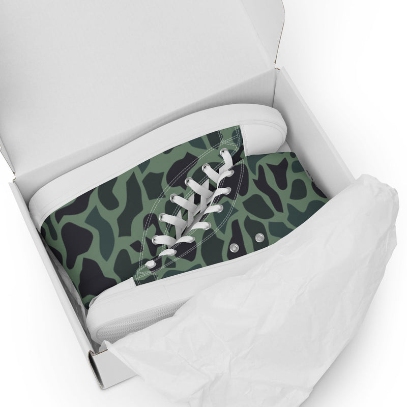 Duck Hunter Woodland Spot CAMO Mens High-Top Canvas Shoes