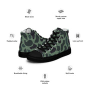 Duck Hunter Woodland Spot CAMO Mens High-Top Canvas Shoes