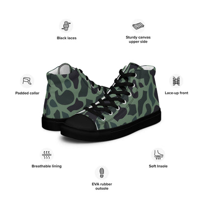 Afghanistan Duck Hunter Northern Alliance Spot CAMO Mens high top canvas shoes - High Top Canvas Shoes