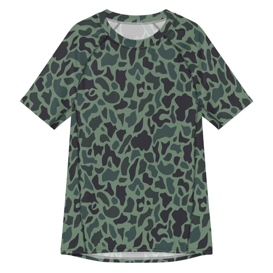 Afghanistan Duck Hunter Northern Alliance Spot CAMO Mens Short-Sleeve Rash Guard - 2XS - Short-sleeve Guards
