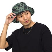 Duck Hunter Woodland Spot CAMO Reversible Bucket Hat - Head