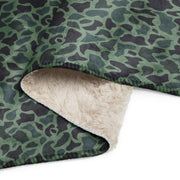 Duck Hunter Woodland Spot CAMO Sherpa Blanket