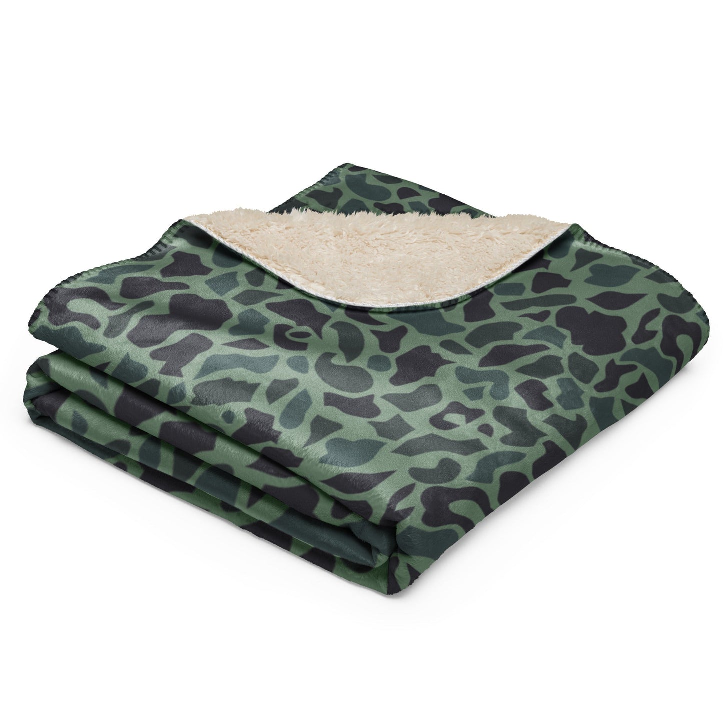Afghanistan Duck Hunter Northern Alliance Spot CAMO Sherpa blanket Blankets