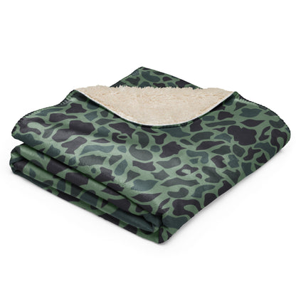Afghanistan Duck Hunter Northern Alliance Spot CAMO Sherpa blanket Blankets