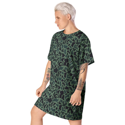 Afghanistan Duck Hunter Northern Alliance Spot CAMO T-shirt dress - Womens T-Shirt Dresses