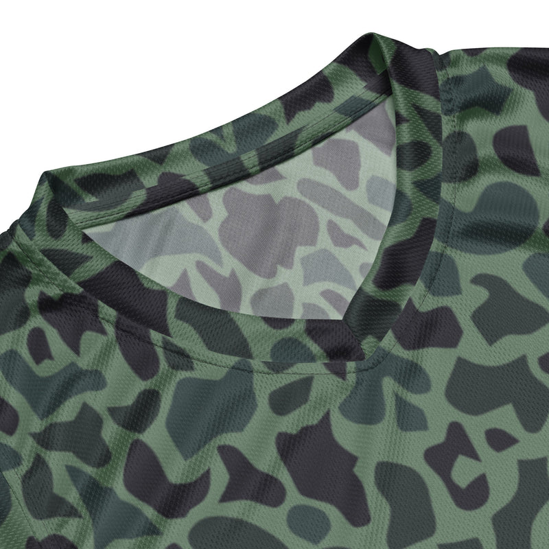 Duck Hunter Woodland Spot CAMO Unisex Basketball Jersey