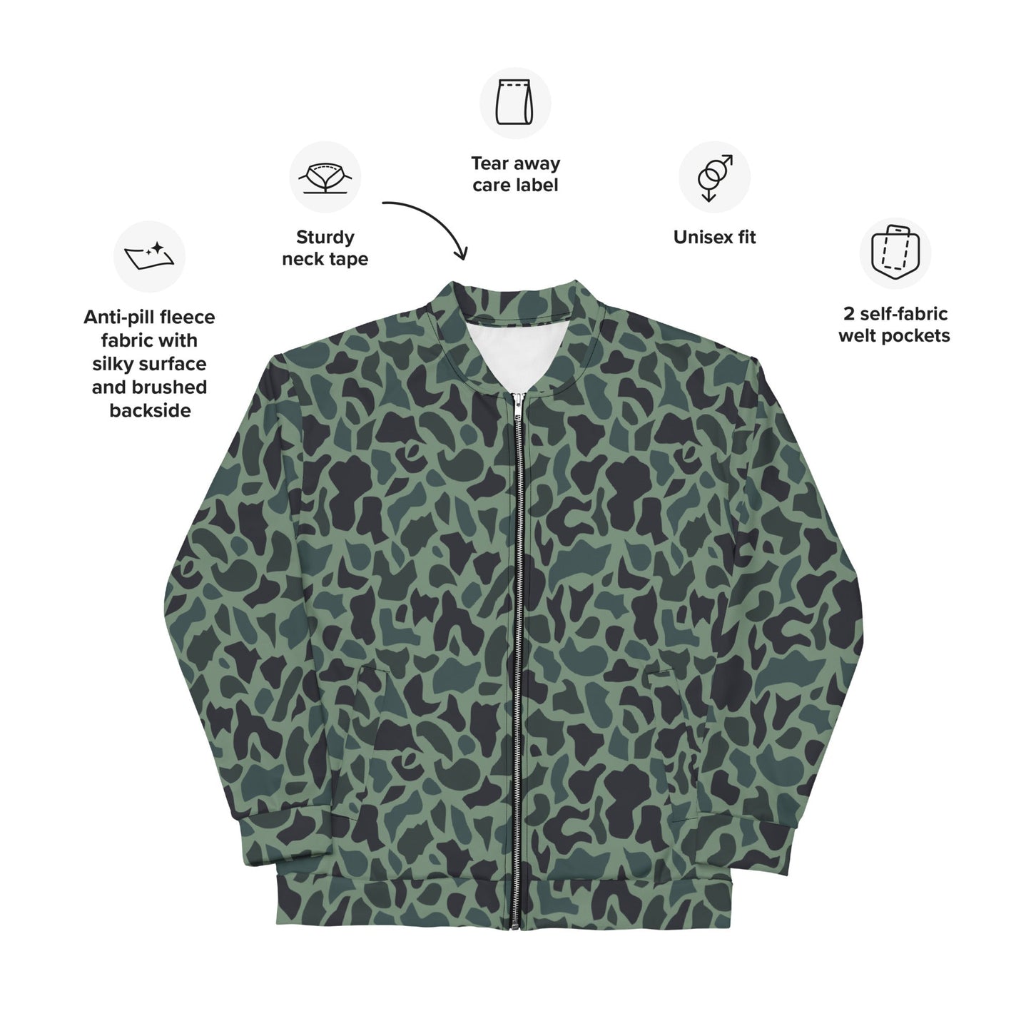 Afghanistan Duck Hunter Northern Alliance Spot CAMO Unisex Bomber Jacket - Jackets