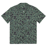 Duck Hunter Woodland Spot CAMO Unisex Short-Sleeve Button Shirt - 2XS - Button-Up