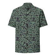 Duck Hunter Woodland Spot CAMO Unisex Short-Sleeve Button Shirt - Button-Up