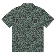 Duck Hunter Woodland Spot CAMO Unisex Short-Sleeve Button Shirt - Button-Up
