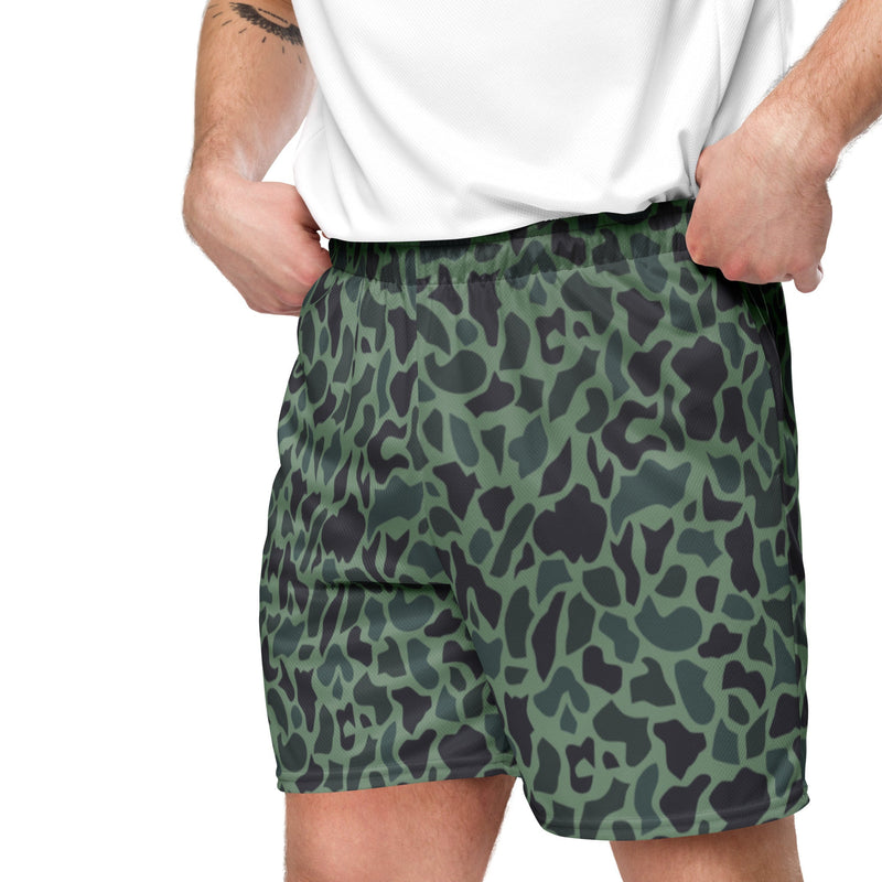 Duck Hunter Woodland Spot CAMO Unisex Mesh Shorts