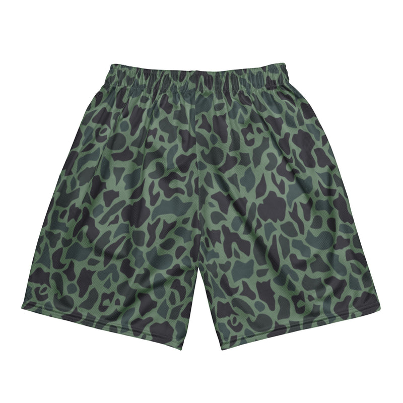 Duck Hunter Woodland Spot CAMO Unisex Mesh Shorts
