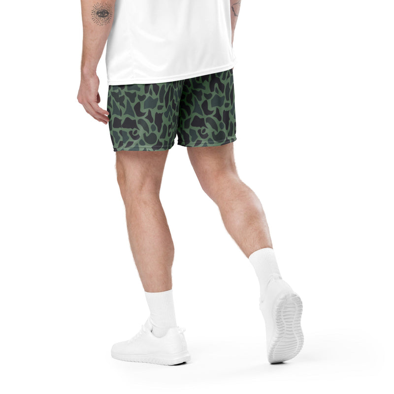 Duck Hunter Woodland Spot CAMO Unisex Mesh Shorts