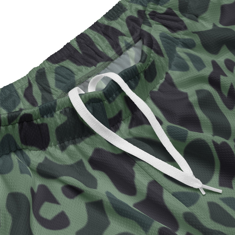 Duck Hunter Woodland Spot CAMO Unisex Mesh Shorts