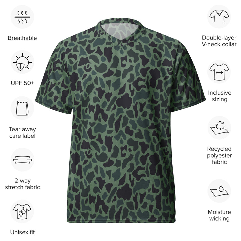 Duck Hunter Woodland Spot CAMO Unisex Sports Jersey